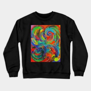 Swirls Abstract Crewneck Sweatshirt